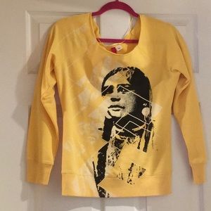 Sacheen Littlefeather H&M Yellow Sweatshirt